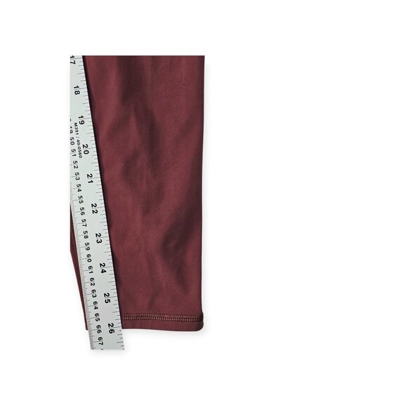 Vuori | Performance Leggings | Women's | Medium | Rust/Brown | Ribbed Waist - Picture 6 of 9